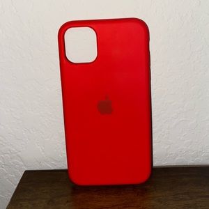 iPhone 11 apple case red